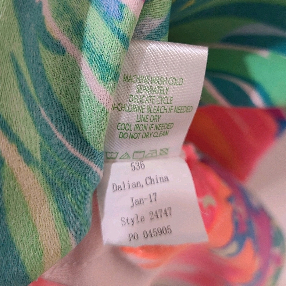 Lilly Pulitzer Stella Sleeveless Shift Dress in Serene Multi Paradise Bound Sz 6 - Picture 12 of 14